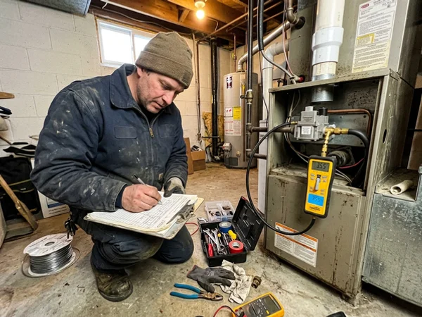 Manifold gas pressure being measured with a digital manometer